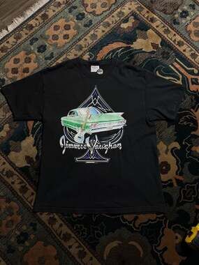 Vintage 1999 Jimmie Vaughan Car and Guitar Concert T-Shirt Size L